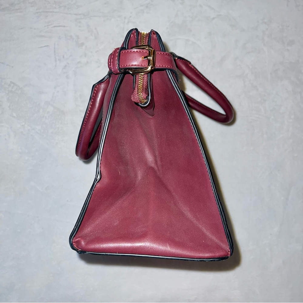 Cato Maroon Shoulder Bag - Picture 3 of 12